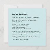 Invitation Luxueuse élégance léopard rose (Dos)