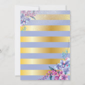 Invitation Luxueuse Floral Princess Anniversaire (Dos)