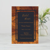 Invitation luxueuse peau de serpent sauvage douche de nage an (Debout devant)