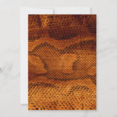 Invitation luxueuse peau de serpent sauvage douche de nage an (Dos)