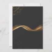 Invitation luxueuse pour un 25e anniversaire en or (Dos)