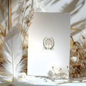 Invitation Luxueux Calla Lily Antique Gold Floral Mariage