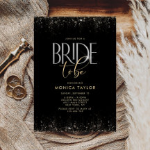 Luxueux Glitter Noir Or Mariage Célébration