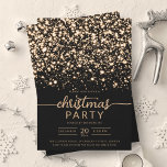 Invitation Luxueux Gold Winter Shiny Stars Company Xmas<br><div class="desc">Elégant Formal Company et entreprise fêté de Noël / Cocktail / Dîner Invitation modèle avec des étoiles glittery. Impressionnez vos amis et collègues avec ce design sophistiqué et élégant d'invitation.</div>