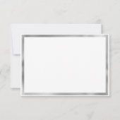 Invitation Luxueux gris blanc marbre argenté Bridesmaid (Dos)