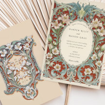 Luxueux Lys blancs Art Nouveau Mariage