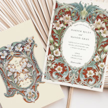 Luxueux Lys blancs Art Nouveau Mariage