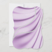 INVITATION LUXUEUX POURPLE SATIN DIAMOND MARIAGE FLORAL (Dos)