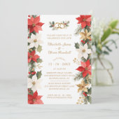Invitation Luxurious Colorful Christmas Botanical & Floral (Debout devant)