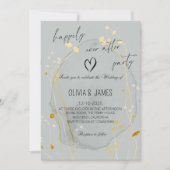 Invitation Luxury Botanical Wedding -Happily Ever After Party (Devant)