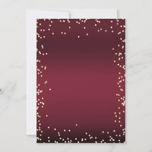 Invitation Luxury Diamonds Dark Red Graduation (Dos)