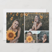 Invitation Luxury Elegant Pink Sweet 16 Photo (Dos)