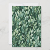 Invitation Luxury Eucalyptus Greenery Gold Botanical Frame (Dos)