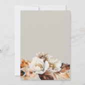 Invitation Luxury Fall Floral 80e fête d'anniversaire (Dos)