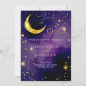 Invitation  Luxury Galaxy Wedding - Starry Night Party (Devant)