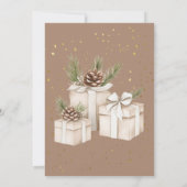 Invitation Luxury Gold Christmas Tree Holiday Party  (Dos)