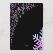 Invitation Luxury Holographic Snowflake Christmas Collection (Dos)