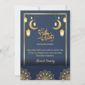 Invitation Luxury Navy Blue and Gold Mandala Iftar Dinner (Dos)