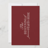 Invitation Luxury Old Money Burgundy Timeless Wedding (Dos)