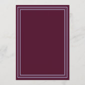 Invitation Luxury Periwinkle and Plum Formal Wedding  (Dos)