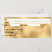 Invitation Luxury Pink Marble and Gold Gift Certificate Card (Dos)