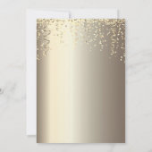 Invitation Luxury Shiny Diamonds Dress Gold 50th Birthday (Dos)