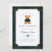 Invitation Luxury Teddy Bear baby shower  (Devant)