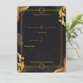 Invitation luxury wedding invite (Debout devant)