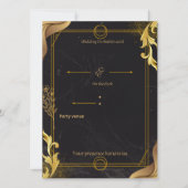Invitation luxury wedding invite (Devant)