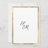 Invitation Luxury white gold glitter drips Save the Date (Dos)