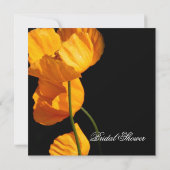 Invitation Luxury Yellow Islande Poppy Fête des mariées Invit (Dos)