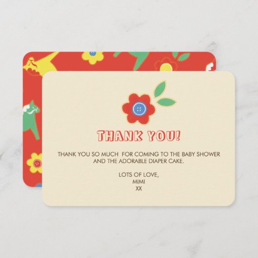 Invitation Lycka Till Merci (Devant / Derrière)