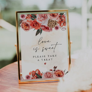 Invitation LYRA Boho Automne Floral Love is Sweet Signe de Fa