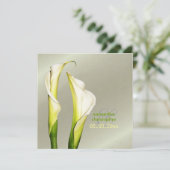 Invitation Lys de Calla/Invitations de mariage (Debout devant)