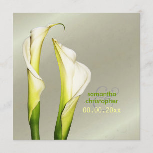 Invitation Lys de Calla/Invitations de mariage