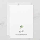 Invitation Lys de la Vallée Blanc Floral 3 Mariage (Dos)