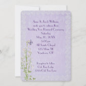 Invitation Lys de la Vallée et dentelle Mariage (Devant)