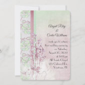 Invitation Lys de la vallée et papillon aux perles (Devant)