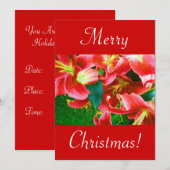 Invitation Lys de Noël I (Devant / Derrière)