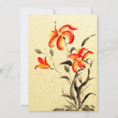 Invitation Lys de tigre - rouge (Devant)