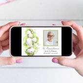 Invitation Lys des fleurs de la vallée Anniversaire de la mor