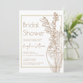 Invitation Lys d'invitation à la douche nuptiale de la vallée (Debout devant)