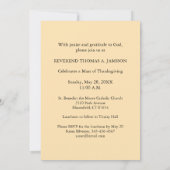 Invitation Lys d'ordre d'invitation et croix (Dos)