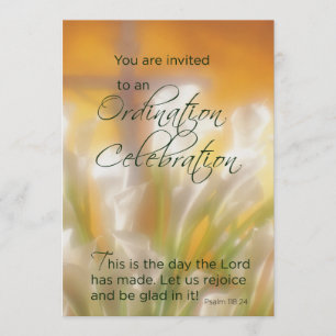 Invitation Lys d'ordre d'invitation et croix
