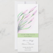 Invitation Lys mauve doux Enregistrer la date (Devant)