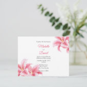 Invitation Lys Stargazer Rose (Debout devant)