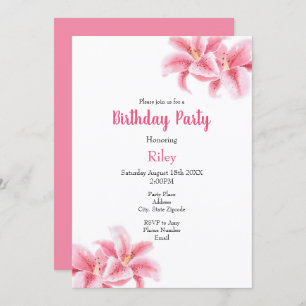 Invitation Lys Stargazer Rose