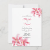 Invitation Lys Stargazer Rose (Devant)