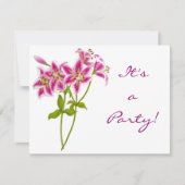 Invitation Lys Tigre Rose (Devant)