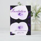 Invitation Lys violet,Invitation d'amour_ (Debout devant)